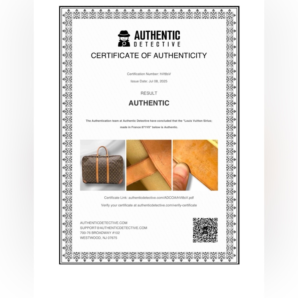 Louis Vuitton Sirius 50 Monogram 3 Compartment Vintage Crossbody Luggage - Picture 2 of 13